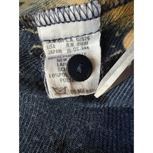 VTG Laurèl Escada Graphic Wool Tunic - EU 36 / US 6, Navy, Artsy Boho Lagenlook - Picture 10 of 11